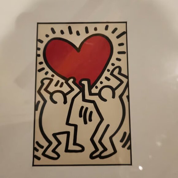 Keith Haring framed print! Must see. BENEFITS RESCUE DOGS - Picture 7 of 14
